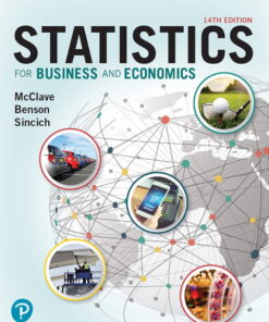 Statistics for Business and Economics (14th Edition)