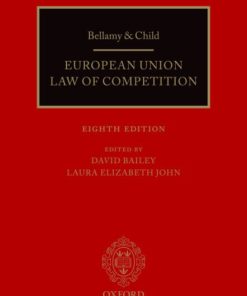 Bellamy & Child: European Union Law of Competition (8th Edition)