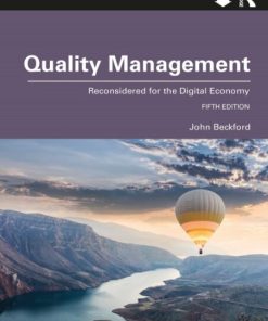 Quality Management: Reconsidered for the Digital Economy (5th Edition)