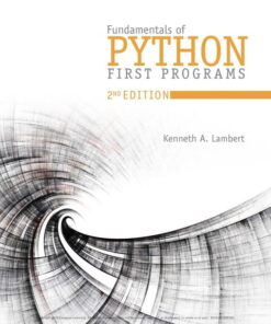 Fundamentals of Python: First Programs (2nd Edition)