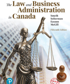 The Law and Business Administration in Canada - 15th Edition