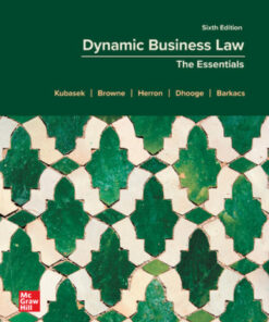 Dynamic Business Law: The Essentials - 6th Edition