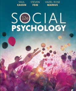 Social Psychology - 12th Edition