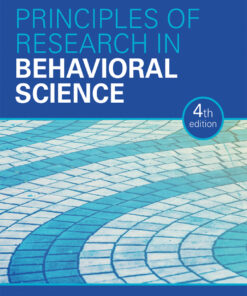 Principles of Research in Behavioral Science - 4th Edition