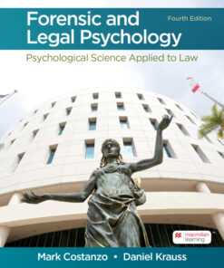 Forensic and Legal Psychology - 4th Edition