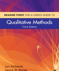 README FIRST for a User′s Guide to Qualitative Methods - 3rd Edition