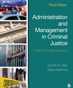 Administration and Management in Criminal Justice - 3rd Edition