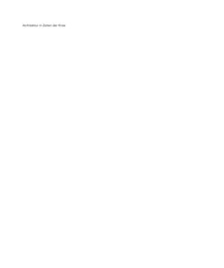 Architektur in Zeiten der Krise - 1st Edition