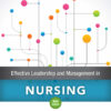 Effective Leadership and Management in Nursing - 9th Edition
