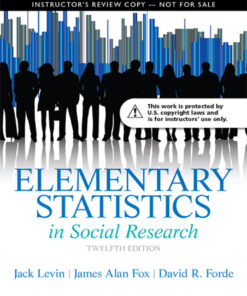Elementary Statistics in Social Research - 12th Edition