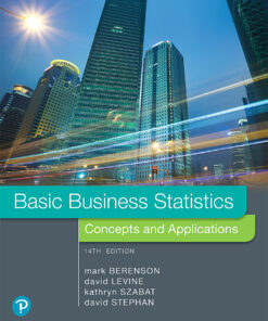 Basic Business Statistics: Concepts and Applications - 14th Edition
