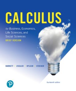 Calculus for Business, Economics, Life Sciences, and Social Sciences, Brief Version - 14th Edition