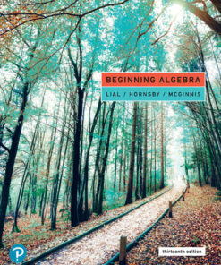 Beginning Algebra - 13th Edition