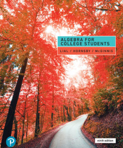 Algebra for College Students - 9th Edition