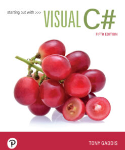 Starting out with Visual C# - 5th Edition