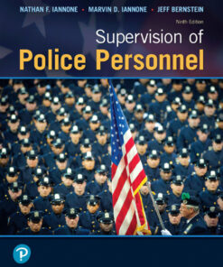 Supervision of Police Personnel - 9th Edition