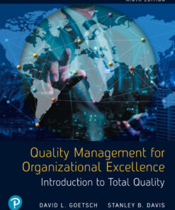 Quality Management for Organizational Excellence - 9th Edition