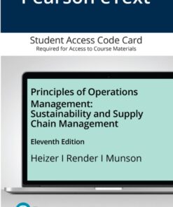 Principles of Operations Management: Sustainability and Supply Chain Management - 11th Edition