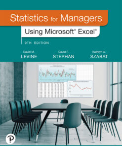 Statistics for Managers Using Microsoft Excel - 9th Edition