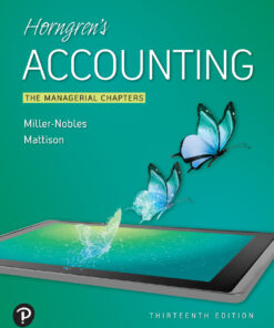 Horngren's Accounting: The Managerial Chapters - 13th Edition