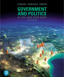 Government and Politics in the Lone Star State - 12th Edition