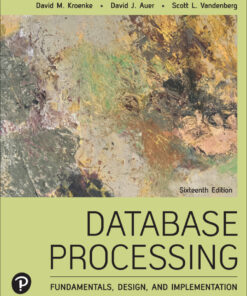 Database Processing - 16th Edition