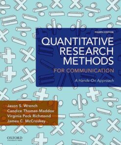 Quantitative Research Methods for Communication - 4th Edition