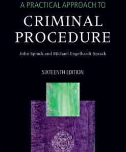 A Practical Approach to Criminal Procedure - 16th Edition