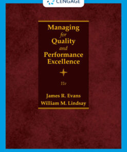 Managing for Quality and Performance Excellence - 11th Edition