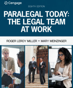 Paralegal Today: The Legal Team at Work - 8th Edition