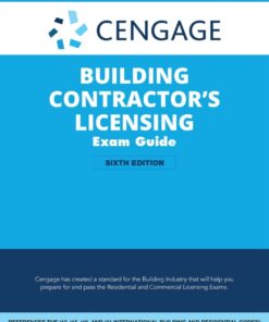 Cengage Building Contractor's Licensing Exam Guide: Based on the 2021 IRC & IBC - 6th Edition