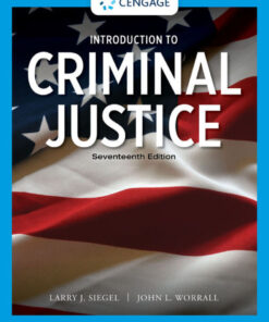 Introduction to Criminal Justice - 17th Edition