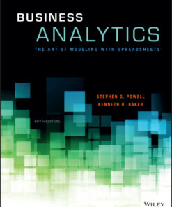 Business Analytics: The Art of Modeling With Spreadsheets - 5th Edition