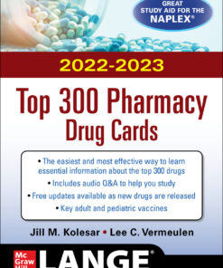 McGraw Hill's 2022/2023 Top 300 Pharmacy Drug Cards - 6th Edition