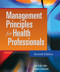 Management Principles for Health Professionals - 7th Edition