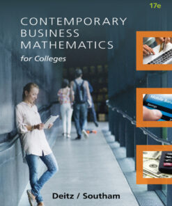 Contemporary Business Mathematics for Colleges - 17th Edition