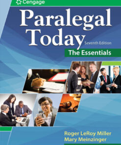 Paralegal Today: The Essentials - 7th Edition