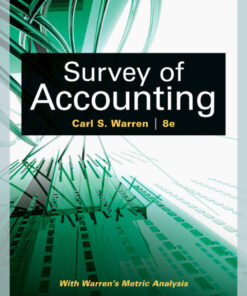 Survey of Accounting - 8th Edition