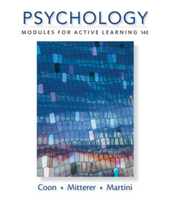 Psychology: Modules for Active Learning - 14th Edition