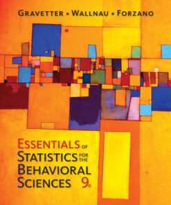 Essentials of Statistics for The Behavioral Sciences - 9th Edition
