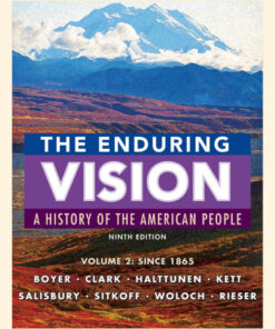 The Enduring Vision, Volume II: Since 1865 - 9th Edition