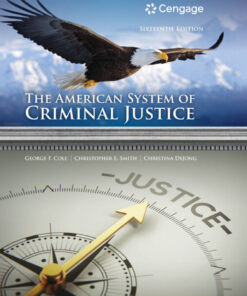 The American System of Criminal Justice - 16th Edition