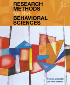 Research Methods for the Behavioral Sciences - 6th Edition