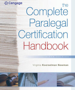 The Complete Paralegal Certification Handbook - 5th Edition