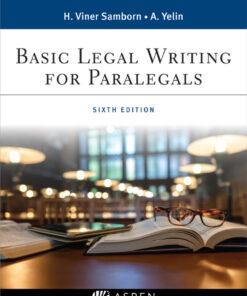 Basic Legal Writing for Paralegals - 6th Edition