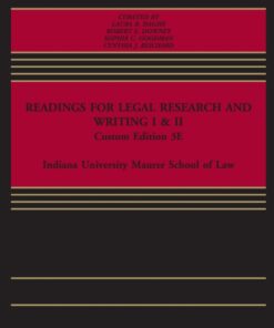 Readings for Legal Research and Writing I and II - 3rd Edition