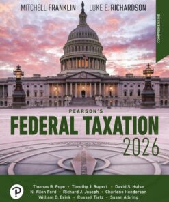 Pearson's Federal Taxation 2026 Comprehensive - 39th Edition