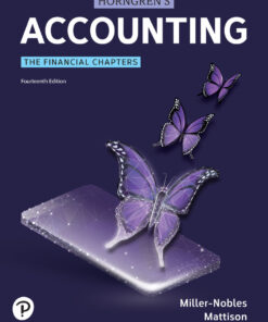 Horngren's Accounting: The Financial Chapters - 14th Edition