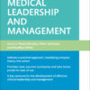 Handbook of Medical Leadership and Management