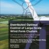 Distributed Optimal Control of Large-Scale Wind Farm Clusters